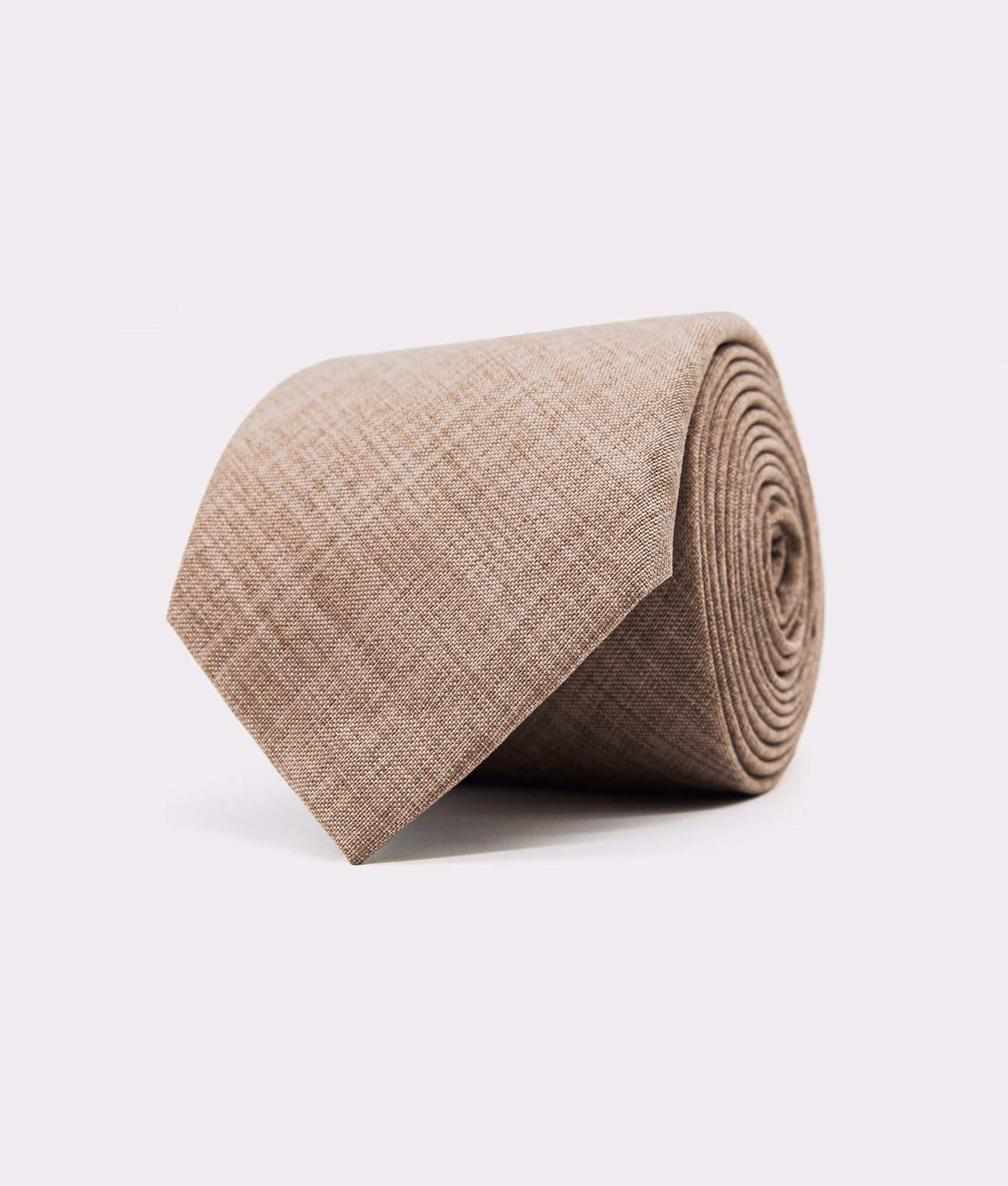 Zeek & Fletcher – Sunlit Cotton – Mokkabraun Sunlit Cotton Baumwollkrawatte in Mokkabraun – legeres Accessoire für Business-Casual Outfits