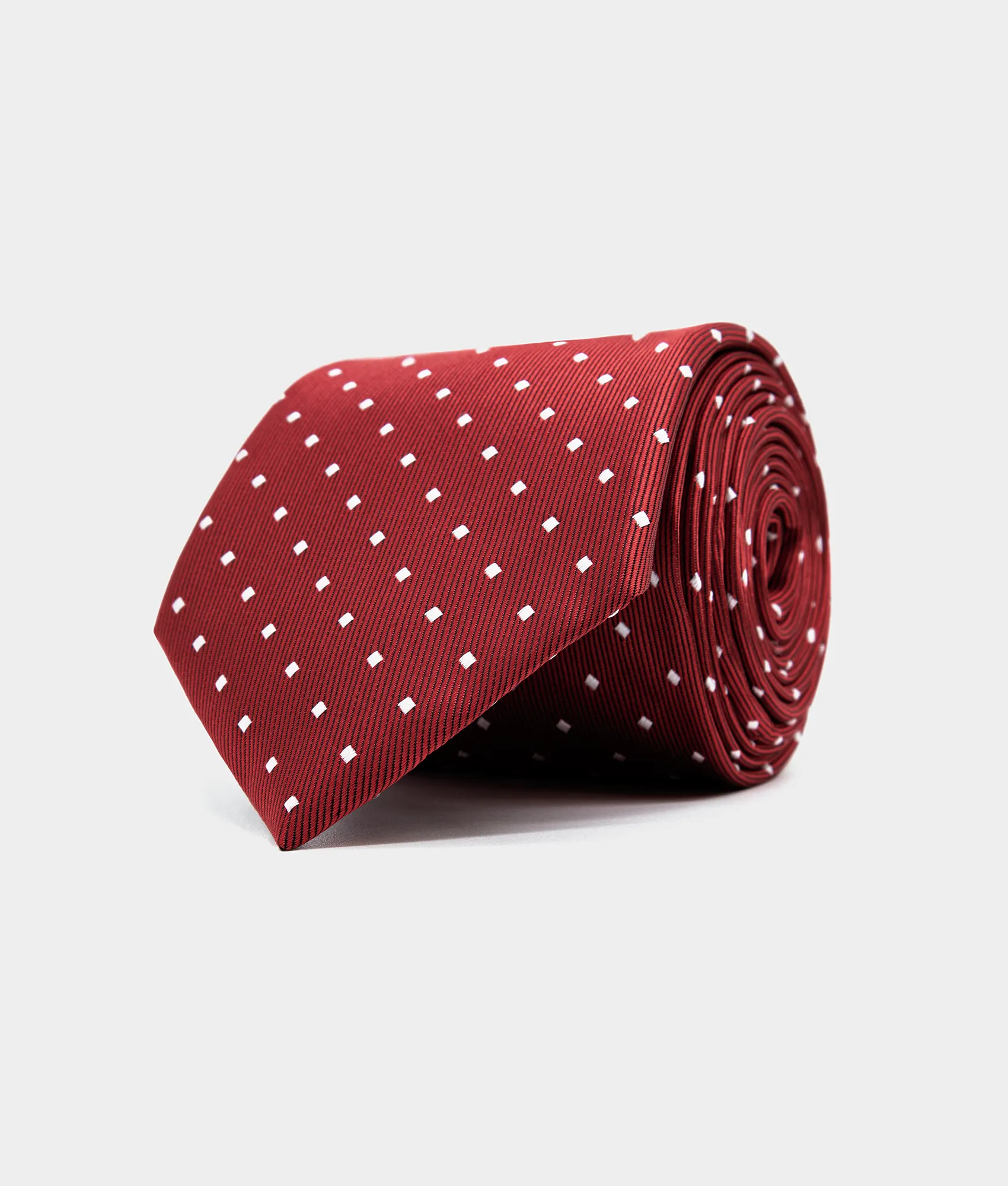 Zeek & Fletcher – Oxford Classics – Rot gepunktet Elegante rote Krawatte mit Punkten – Oxford Classics Herrenmode für Business und Events