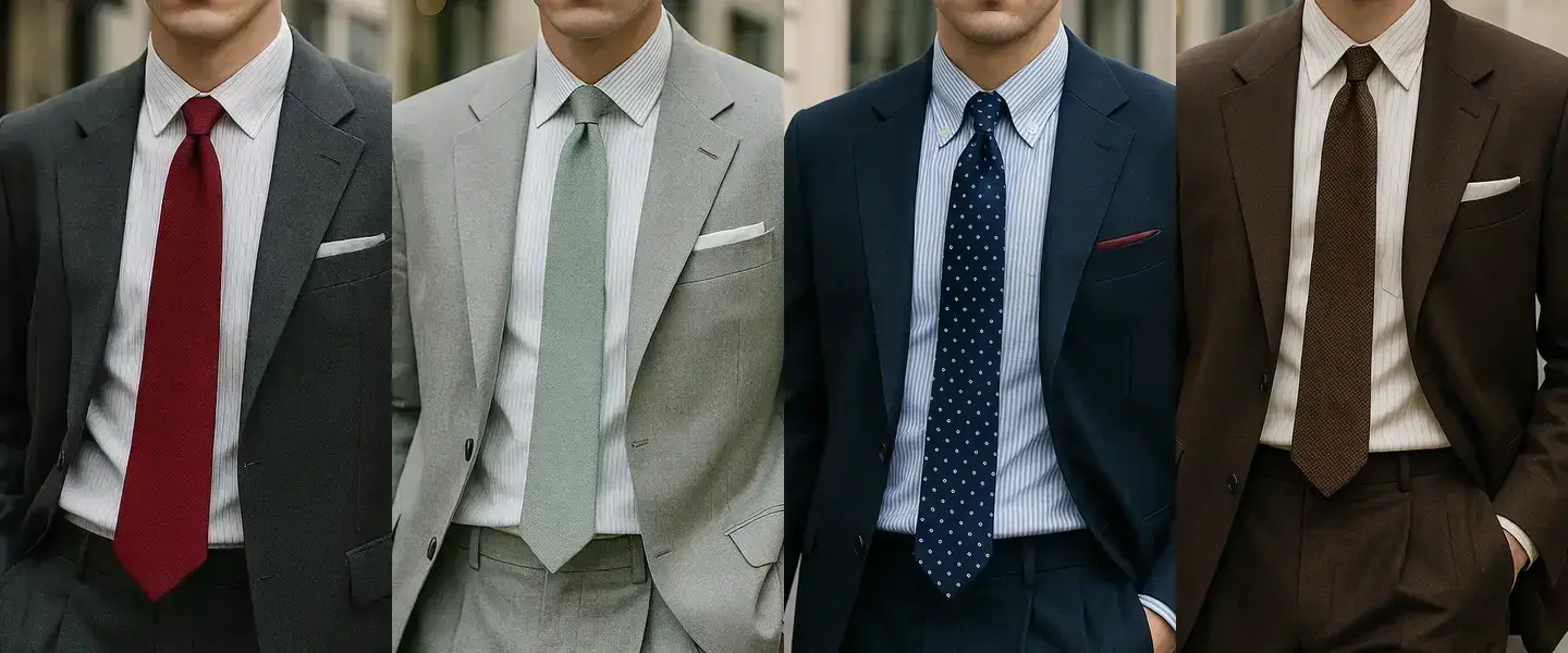 Gestreiftes Hemd, welche Krawatte?