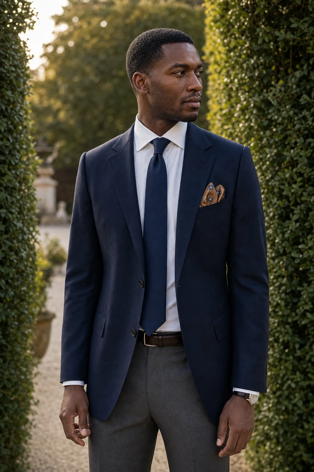 Wedding Collection – Brocade Carré Cognac Lozenges