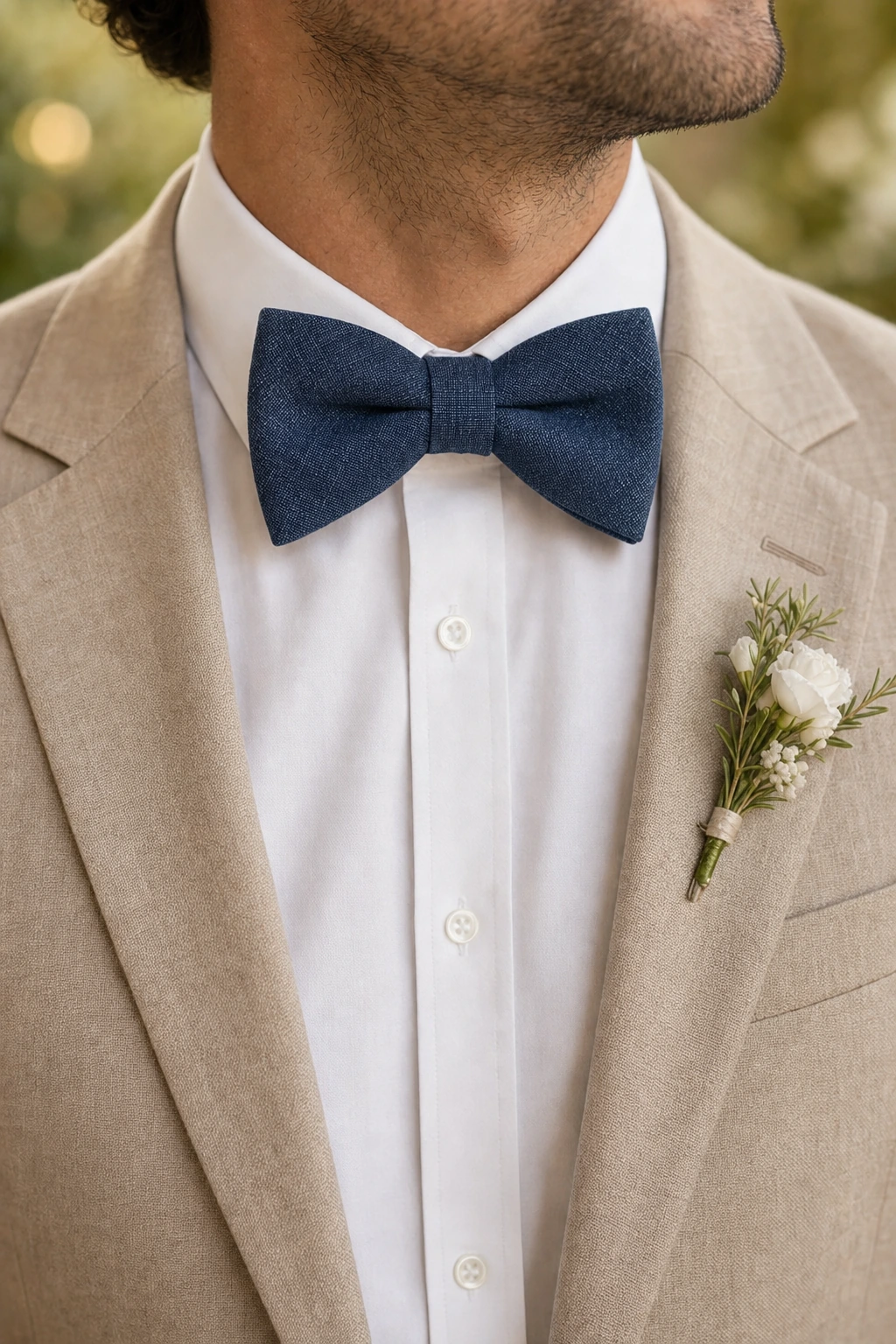 Wedding Collection – Sunlit Cotton Marineblau