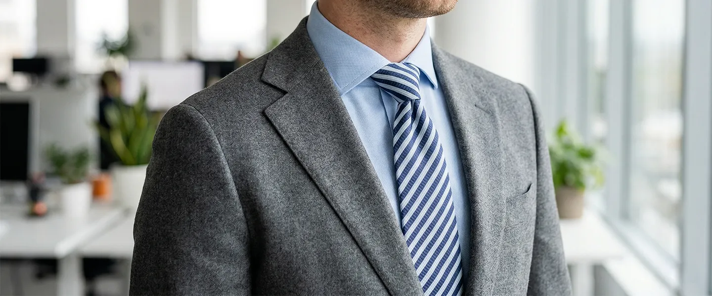 Grauer Anzug, blaues Hemd: Welche Krawatte?