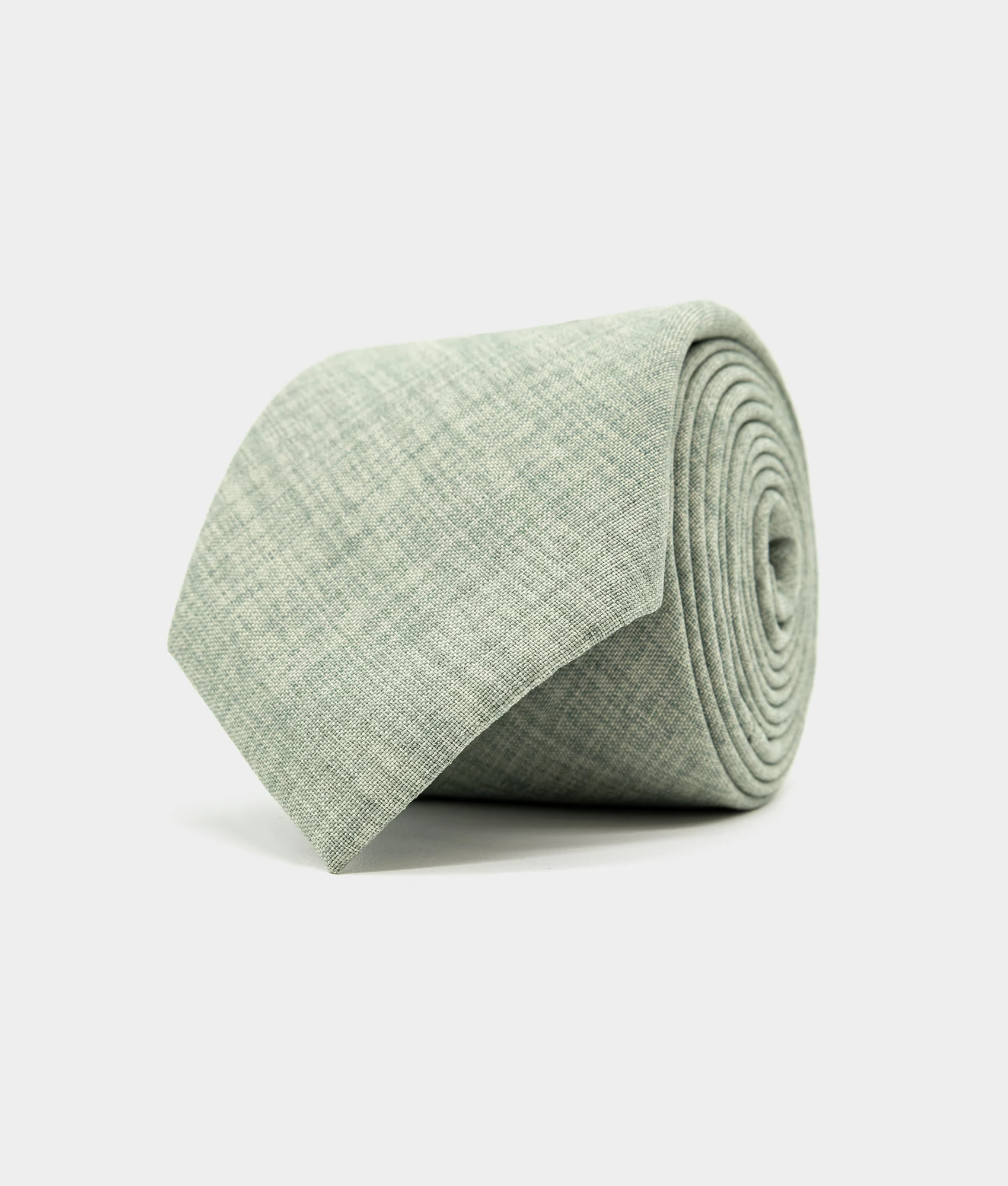 Leichte Baumwollkrawatte in Mintgrün – Sunlit Cotton Sommer-Edition, ideal für Gartenhochzeiten