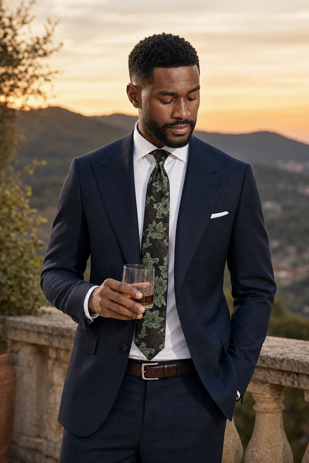 Wedding Collection – Ornamental Weave Schwarz-Grün