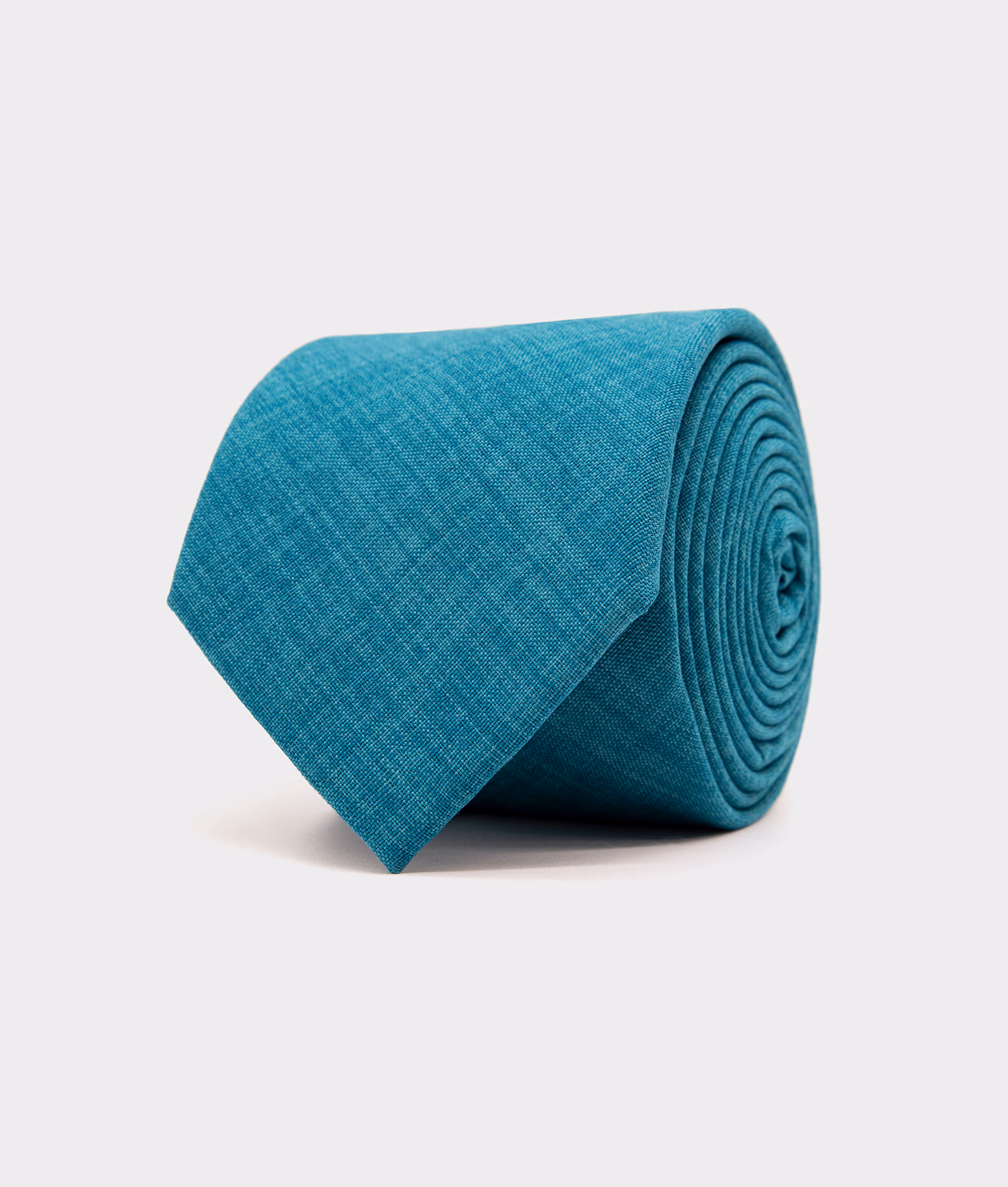 Zeek & Fletcher – Sunlit Cotton – Türkis Baumwollkrawatte in Türkis – Sunlit Cotton Sommerkollektion für Hochzeiten und Freizeitlooks