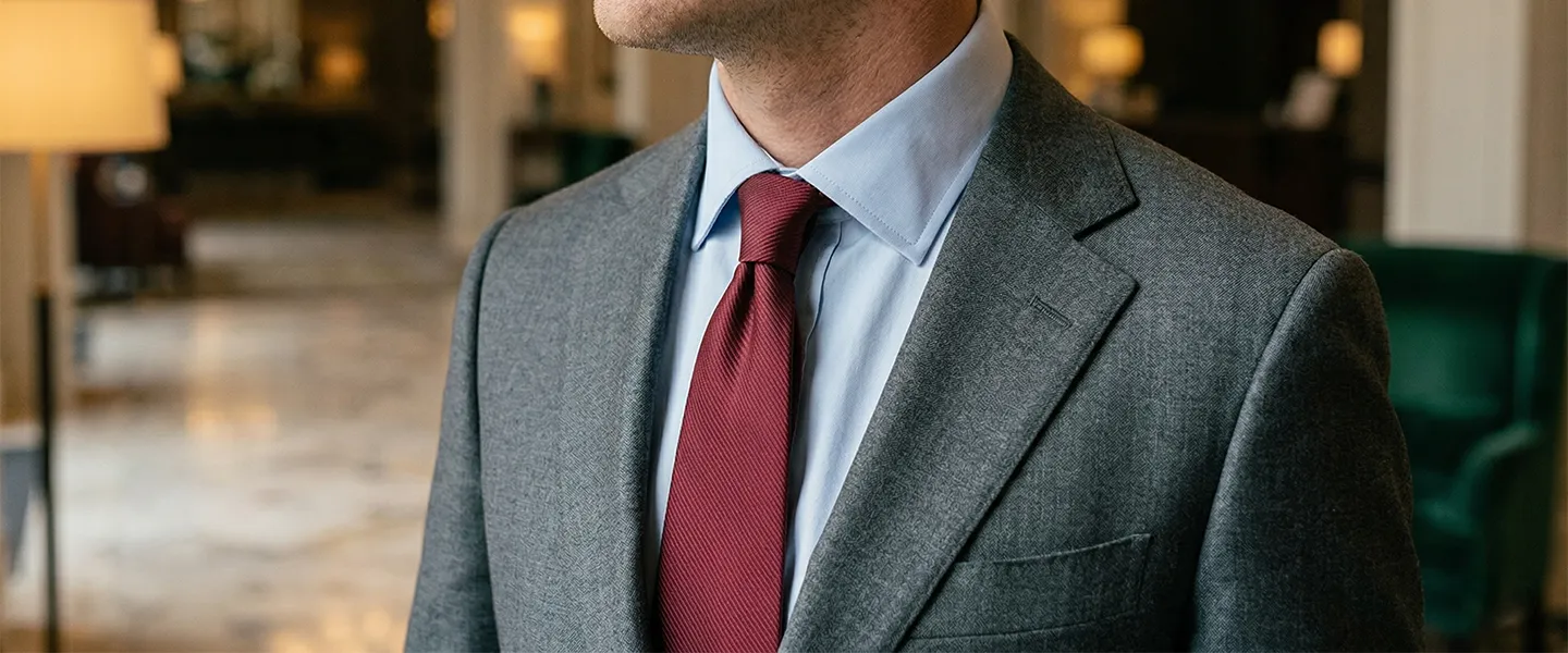 Welche Krawatte zu grauem Anzug?