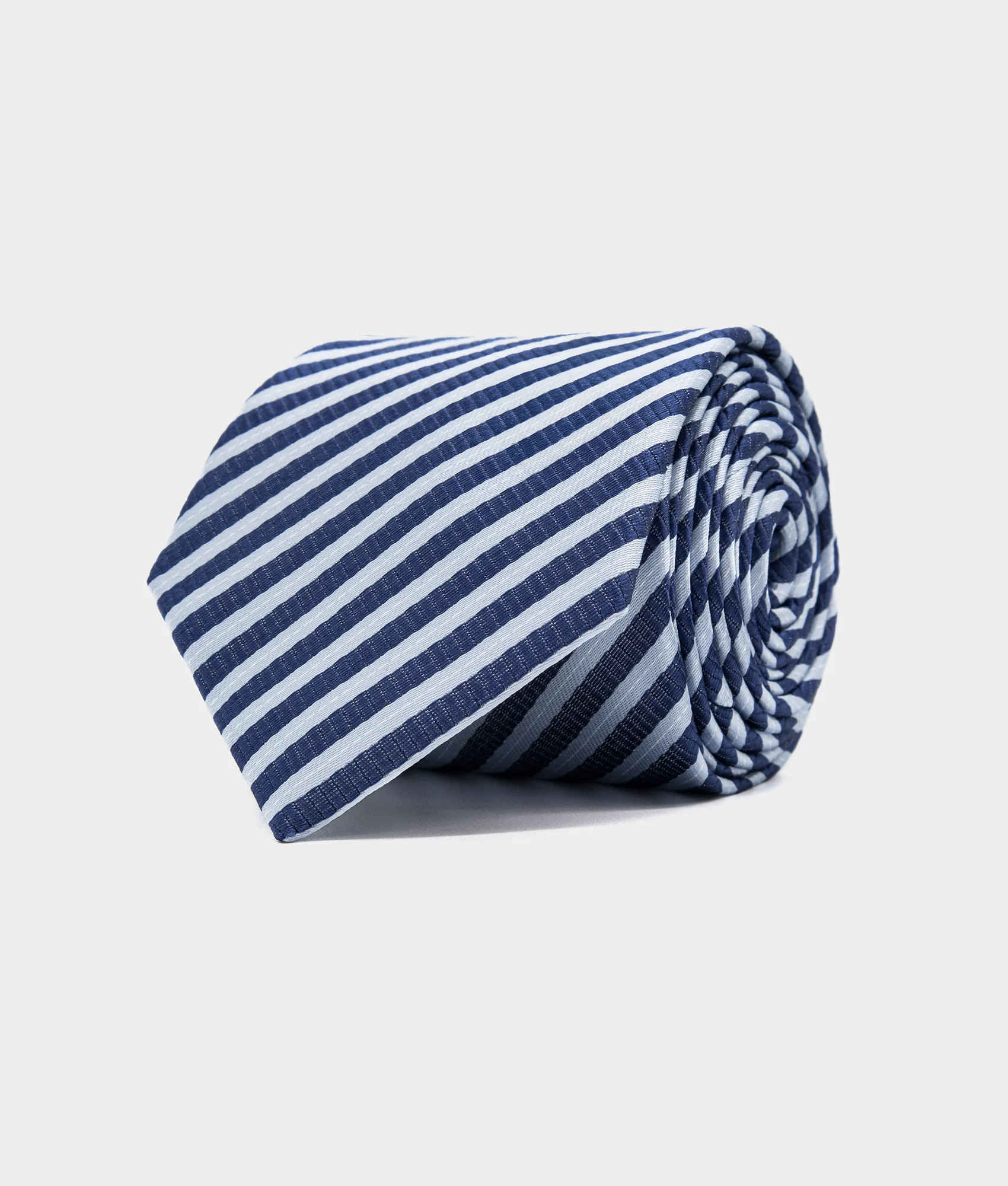 Zeek & Fletcher Krawatte Oxfords Classic Blau gestreift Oxford Classics Krawatte hellblau gestreift – elegante Polyester-Krawatte für Business-Outfits