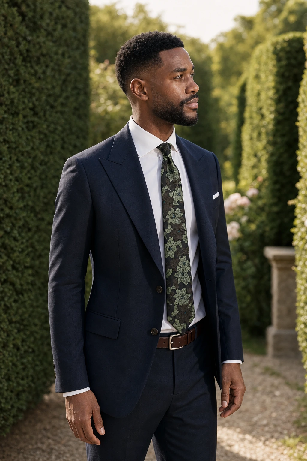Wedding Collection – Ornamental Weave Schwarz-Grün