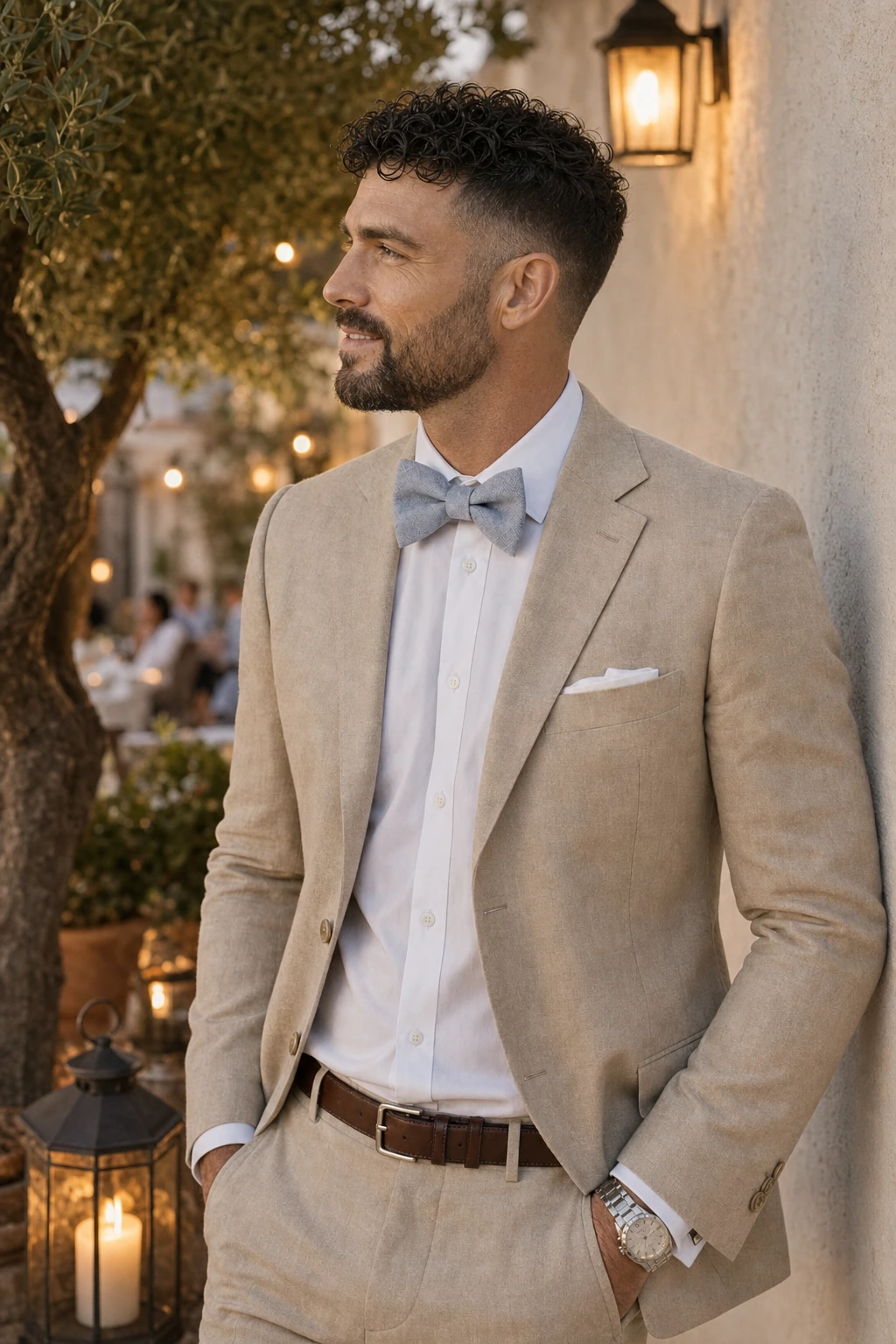 Wedding Collection – Sunlit Cotton Blau-Grau
