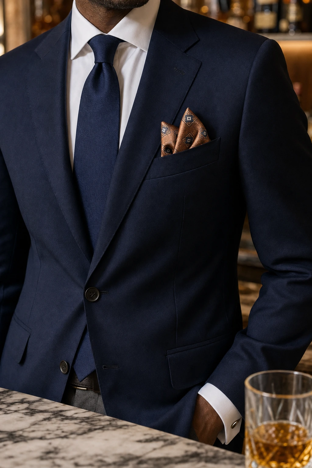 Wedding Collection – Brocade Carré Cognac Lozenges