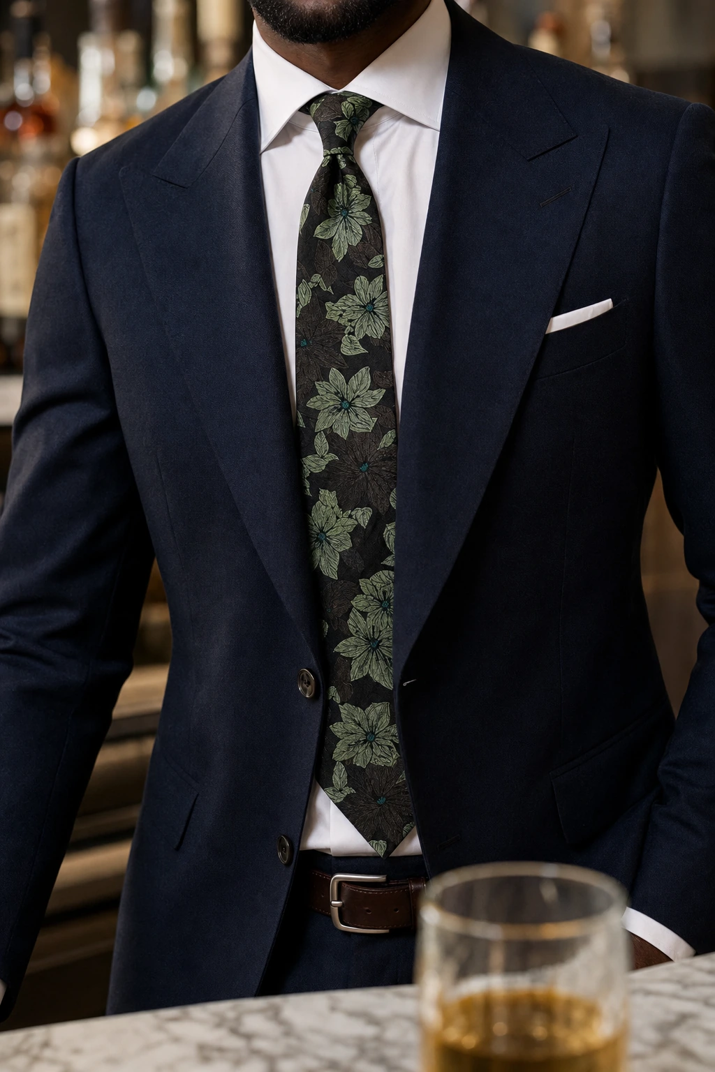 Wedding Collection – Ornamental Weave Schwarz-Grün