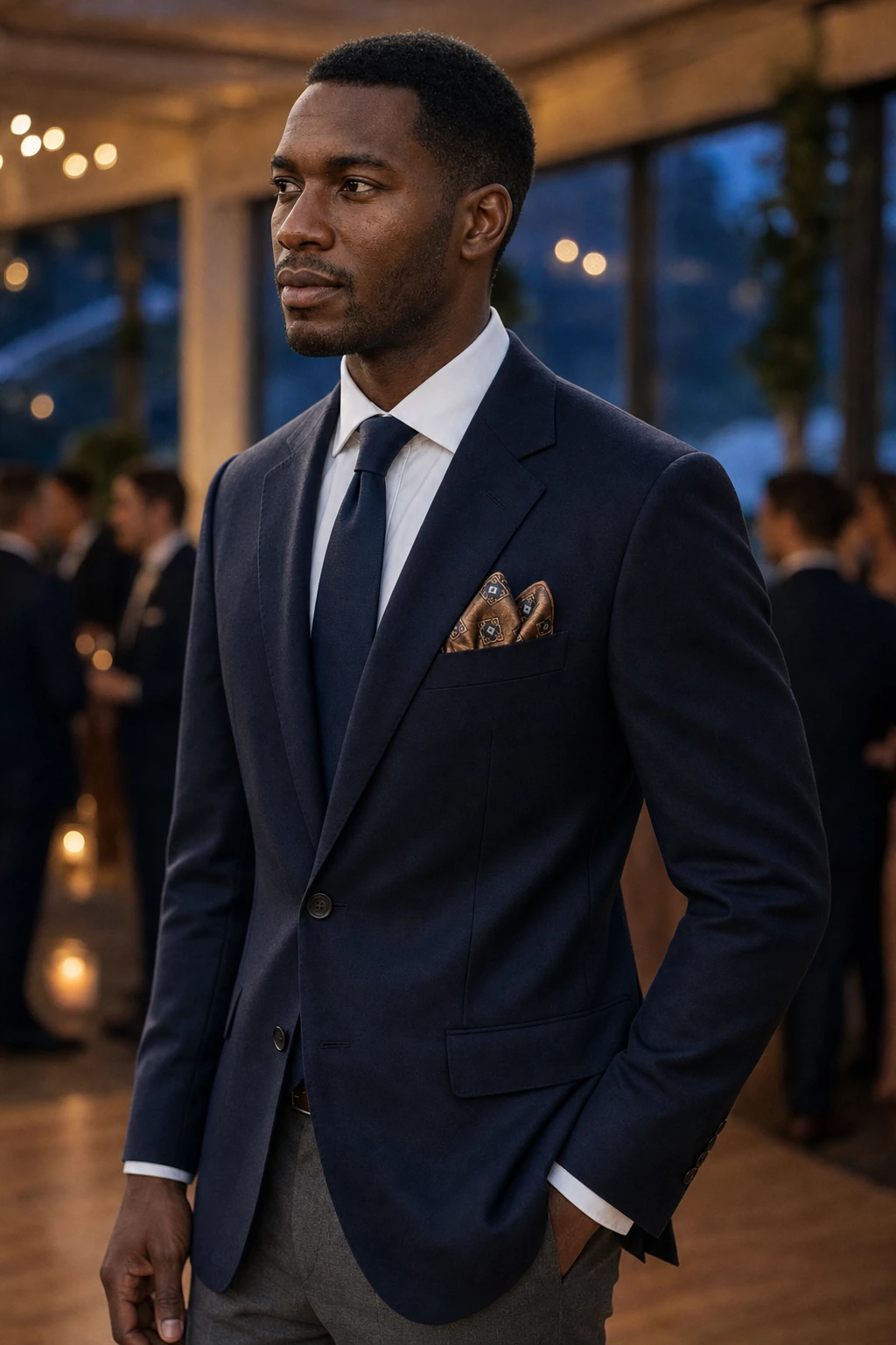 Wedding Collection – Brocade Carré Cognac Lozenges
