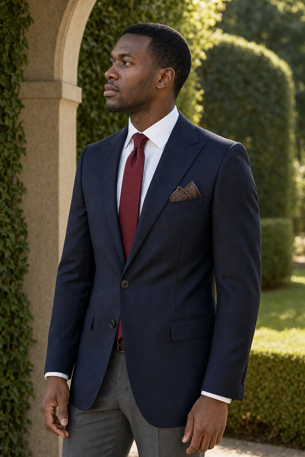Wedding Collection – Brocade Carré Mokka Foliage