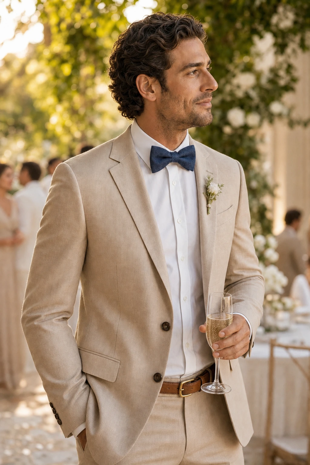 Wedding Collection – Sunlit Cotton Marineblau